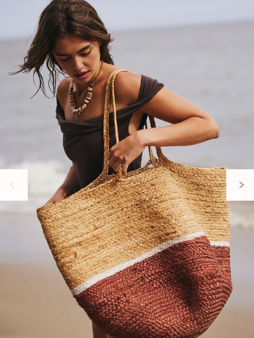 Free People Mega Jute Tote Bag